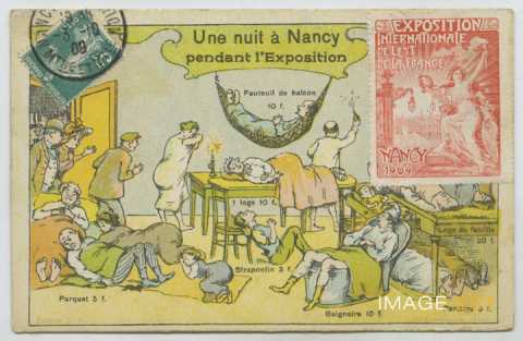 Une nuit à Nancy pendant l'Exposition