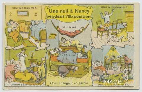 Une nuit à Nancy pendant l'Exposition