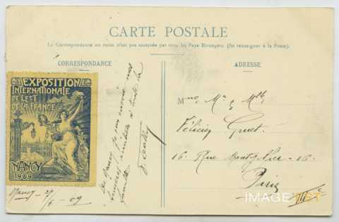 Carte postale timbrée (Nancy)