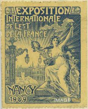 Timbre de l'Exposition de 1909 (Nancy)