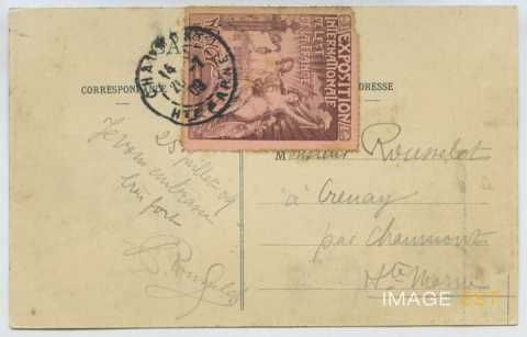 Carte postale timbrée (Nancy)