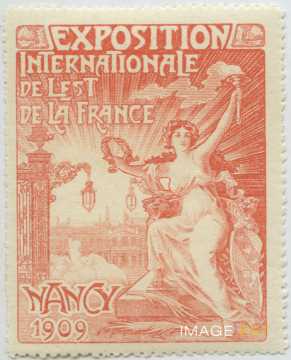 Timbre de l'Exposition de 1909 (Nancy)