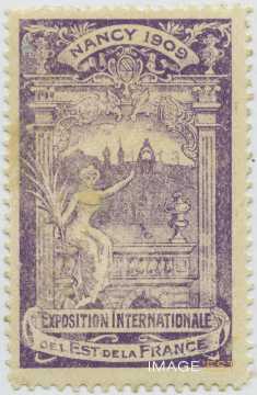 Timbre de l'Exposition de 1909 (Nancy)
