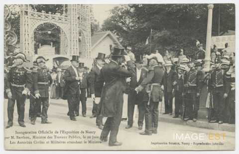 Inauguration officielle de l'Exposition de 1909 (Nancy)