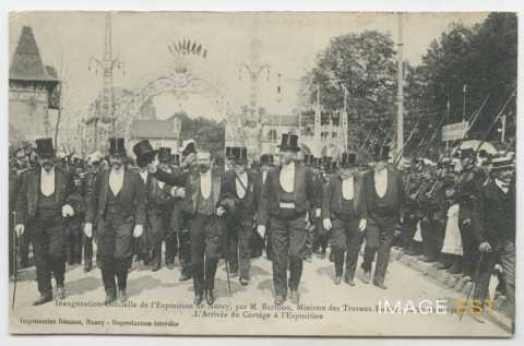 Inauguration officielle de l'Exposition de 1909 (Nancy)