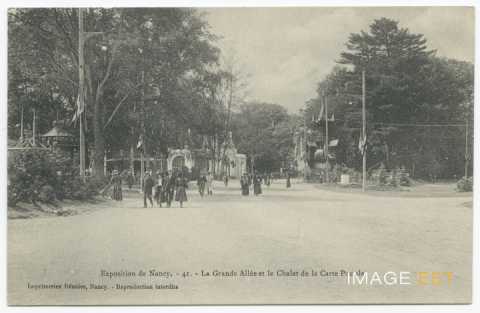 La Grande Allée et le Chalet de la carte postale (Nancy)