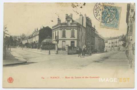 Rue des Goncourt et rue de Laxou (Nancy)