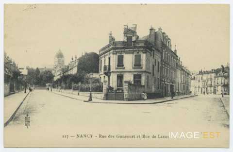 Rue des Goncourt et rue de Laxou (Nancy)