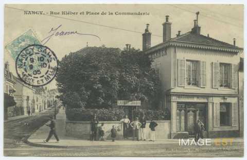 Rue Kléber et place de la Commanderie (Nancy)