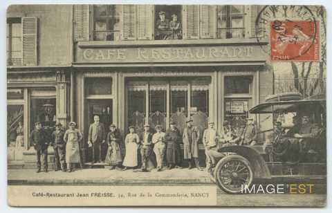 Café-restaurant Jean Freisse, rue de la Commanderie (Nancy)