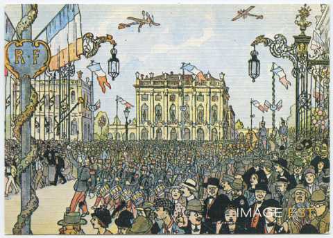 Fête du 14 juillet sur la place Stanislas à Nancy