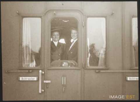 Femmes dans un train (Bad Nauheim)