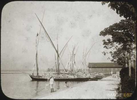 Pêcheurs et bateaux (Lausanne)