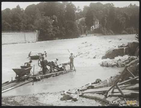 Extraction du sable (Genève)