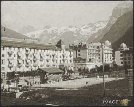 Court de tennis et hôtels (Engelberg)