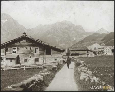 Chemin et chalets (Engelberg)