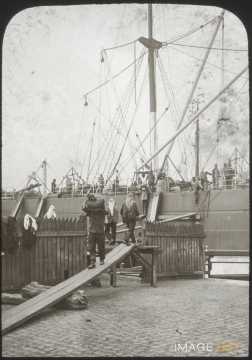 Déchargement de navire (Anvers)