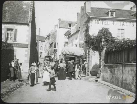 Arrivée d'une diligence (Saint-Quay-Portrieux)