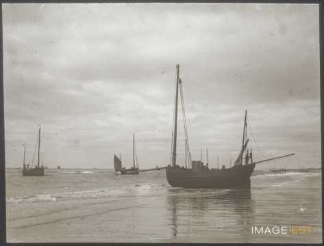 Bateaux sur la Manche (Berck)