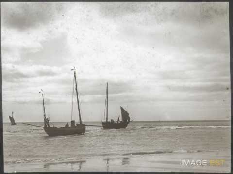Bateaux sur la Manche (Berck)