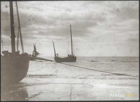 Bateaux sur la Manche (Berck)