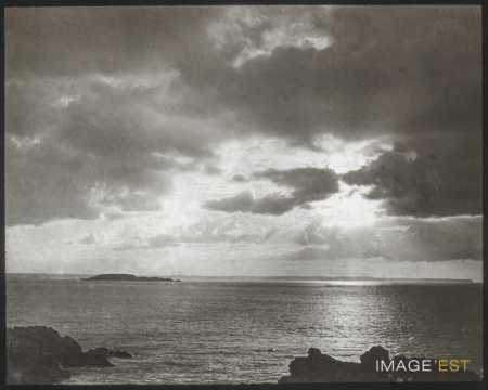 Coucher de soleil sur la Manche (Saint-Lunaire)