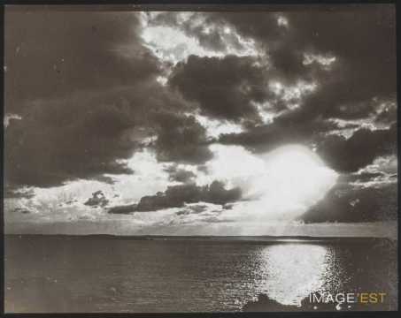 Coucher de soleil sur la Manche (Saint-Lunaire)