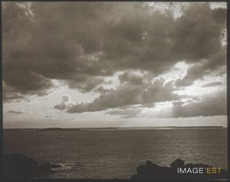 Coucher de soleil sur la Manche (Saint-Lunaire)