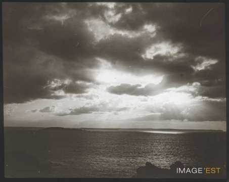Coucher de soleil sur la Manche (Saint-Lunaire)