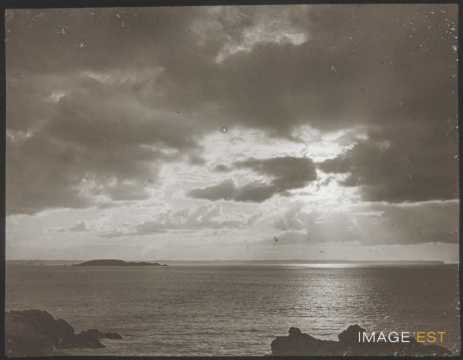 Coucher de soleil sur la Manche (Saint-Lunaire)