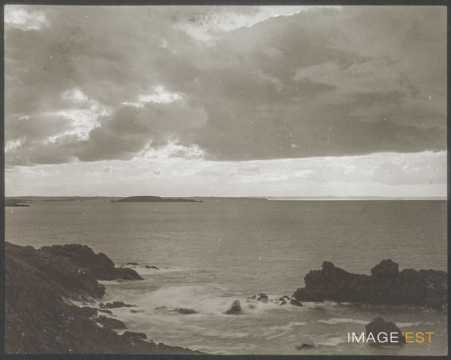 Coucher de soleil sur la Manche (Saint-Lunaire)
