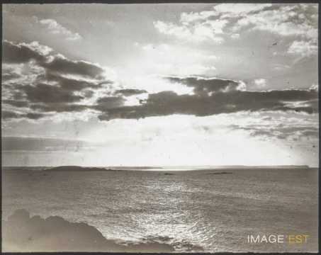 Coucher de soleil sur la Manche (Saint-Lunaire)