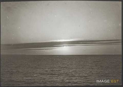 Coucher de soleil sur la Manche (Saint-Lunaire)