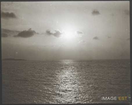 Coucher de soleil sur la Manche (Saint-Lunaire)