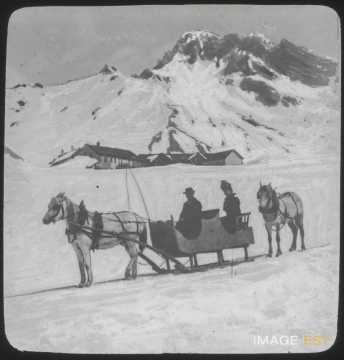 Traîneau à cheval (Alpes)