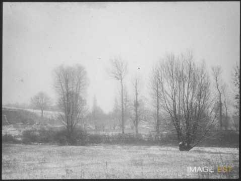 Paysage enneigé (Blainville-sur-l'Eau)