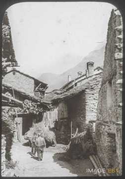Transport de foin (Tignes)