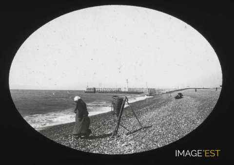 Récolte de cailloux (Dieppe)