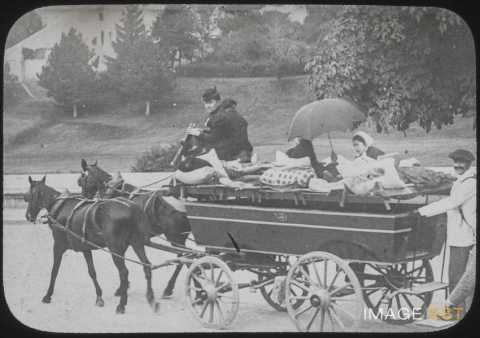 Transport de malades (Lourdes)