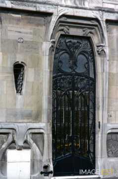 Porte d'entrée rue Lionnois (Nancy)