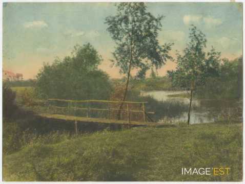 Passerelle sur un cours d'eau