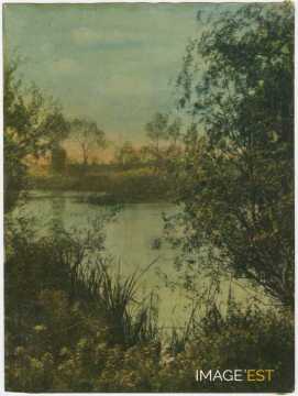 Paysage au bord d'un cours d'eau