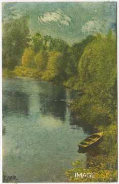 Barque sur un cours d'eau