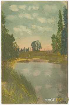 Paysage au bord d'un cours d'eau