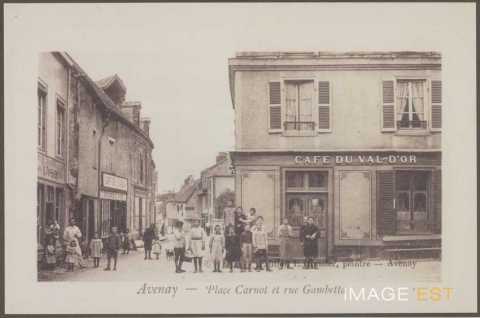 Place Carnot et rue Gambetta (Avenay-Val-d'Or)