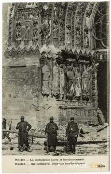 Cathédrale de Reims après le bombardement (La)