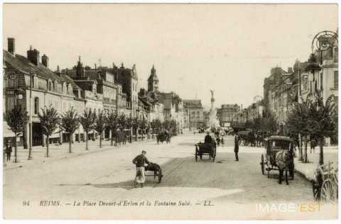 Place d'Erlon à Reims