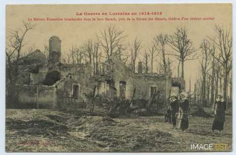 Maison forestière bombardée (Hériménil)
