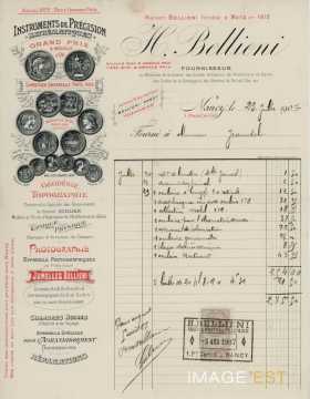 Facture de la Maison Bellieni (Nancy)