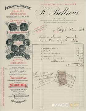 Facture de la Maison Bellieni (Nancy)